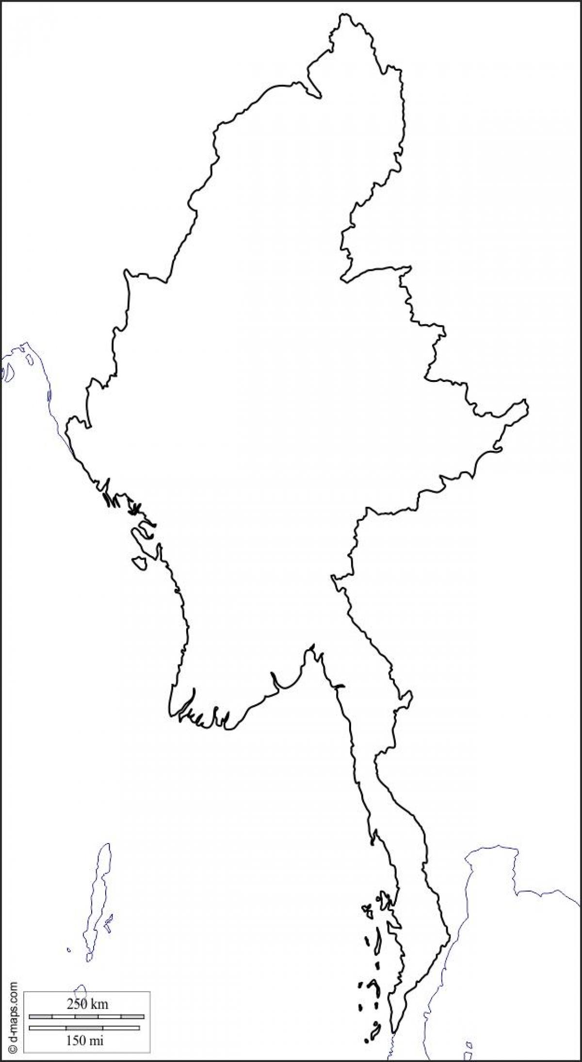 Карта качулки Мианмар 