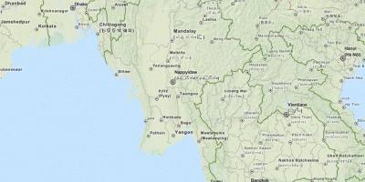 GPS карта на Мианмар