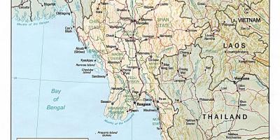Офлайн карта на Мианмар 